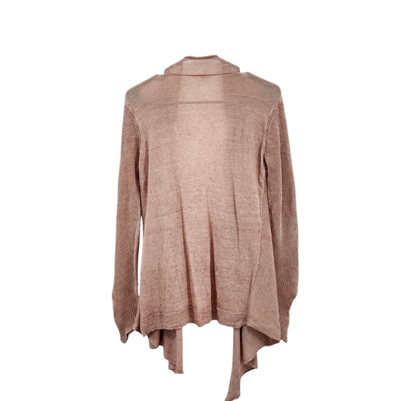 Eileen Fisher Women's 100% Linen Open Front Cardigan Sweater Sz M - Picture 4 of 6